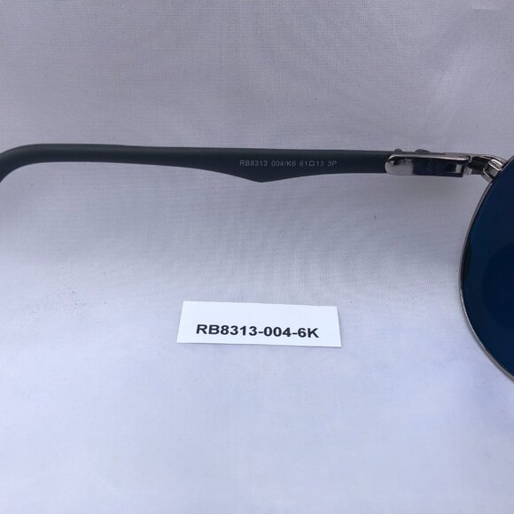 NEW Authentic RAY BAN RB8313-004-K6 Tech Polarized Mirror 61mm 100%UV From Italy - Picture 12 of 12